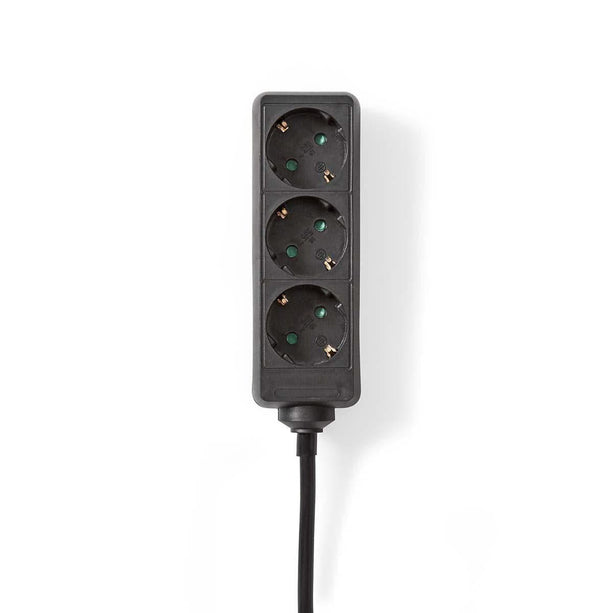 Nedis Stekkerdoos met randaarde, 16 A, 3-wegs, 1.5m