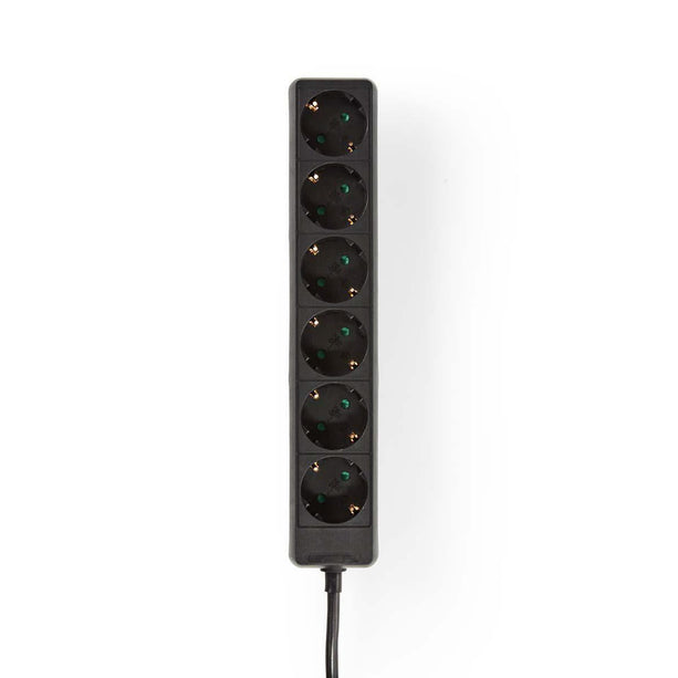 Nedis Stekkerdoos met randaarde, 16 A, 6-wegs, 1.5m