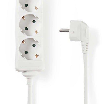 Nedis Stekkerdoos met randaarde, 16 A, 6-wegs, 3m