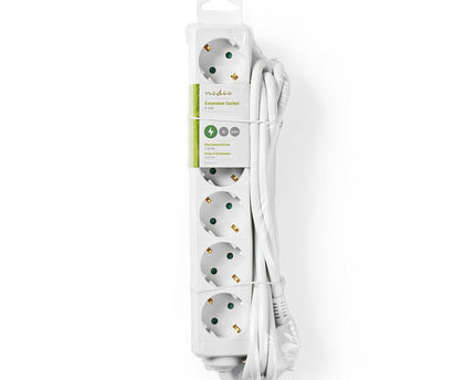 Nedis Stekkerdoos met randaarde, 16 A, 6-wegs, 3m