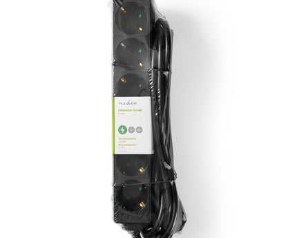 Nedis Stekkerdoos met randaarde, 16 A, 6-wegs, 3m