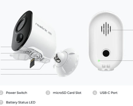 Reolink B350, 4K/8MP WiFi Dual-Band batterijcamera kleuren nachtzicht