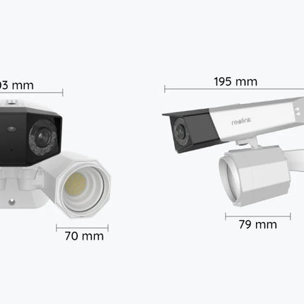 Reolink F750P, slimme 4K PoE Dual-lens camera met schijnwerpers en 180° kijkhoek