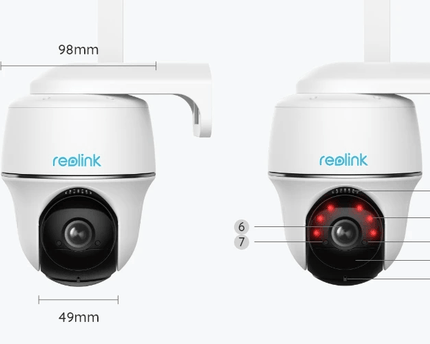 Reolink G430,  4G LTE 5MP Pan Tilt batterijcamera en slimme detectie