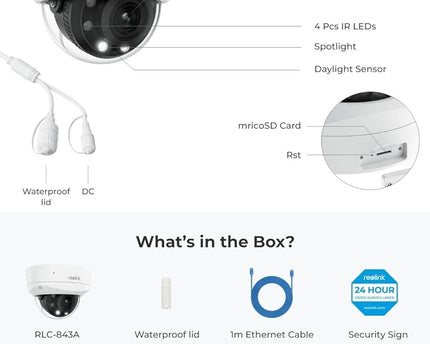 Reolink P437, Smart 4K PoE Camera met 5X Optical Zoom