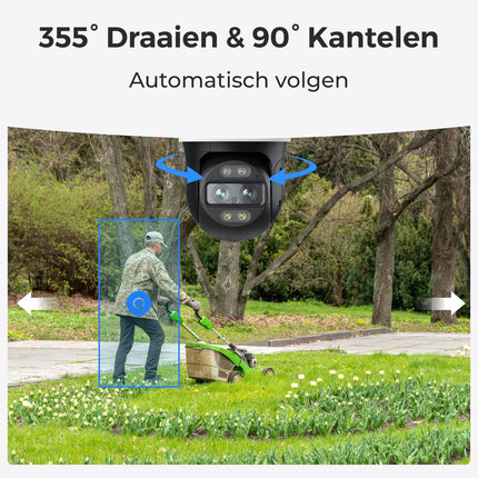 Reolink Trackmix-WiFi, 4K Dual-Lens, PTZ Camera with Motion Tracking