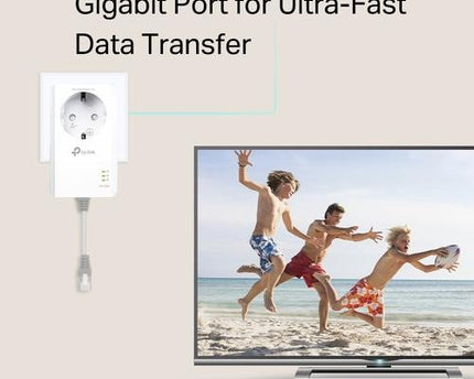 TP-Link Powerline Adapter 1000 Mbps set met contactdoos